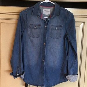 Johnnie b ( Mini Boden ) denim shirt size 13-14Y